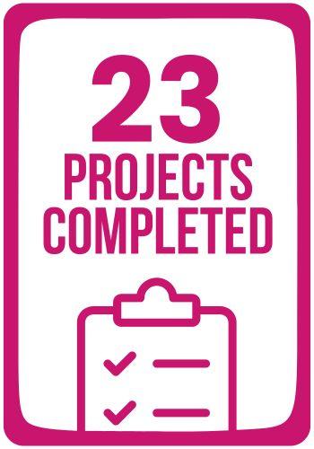 23 Projects completed