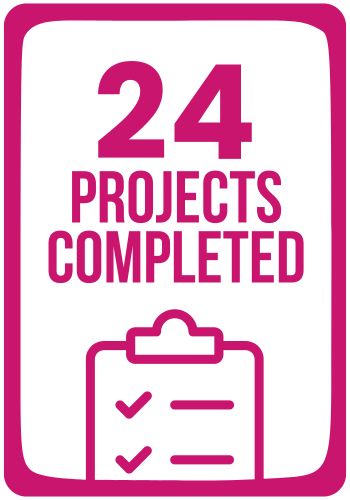 24 Projects completed