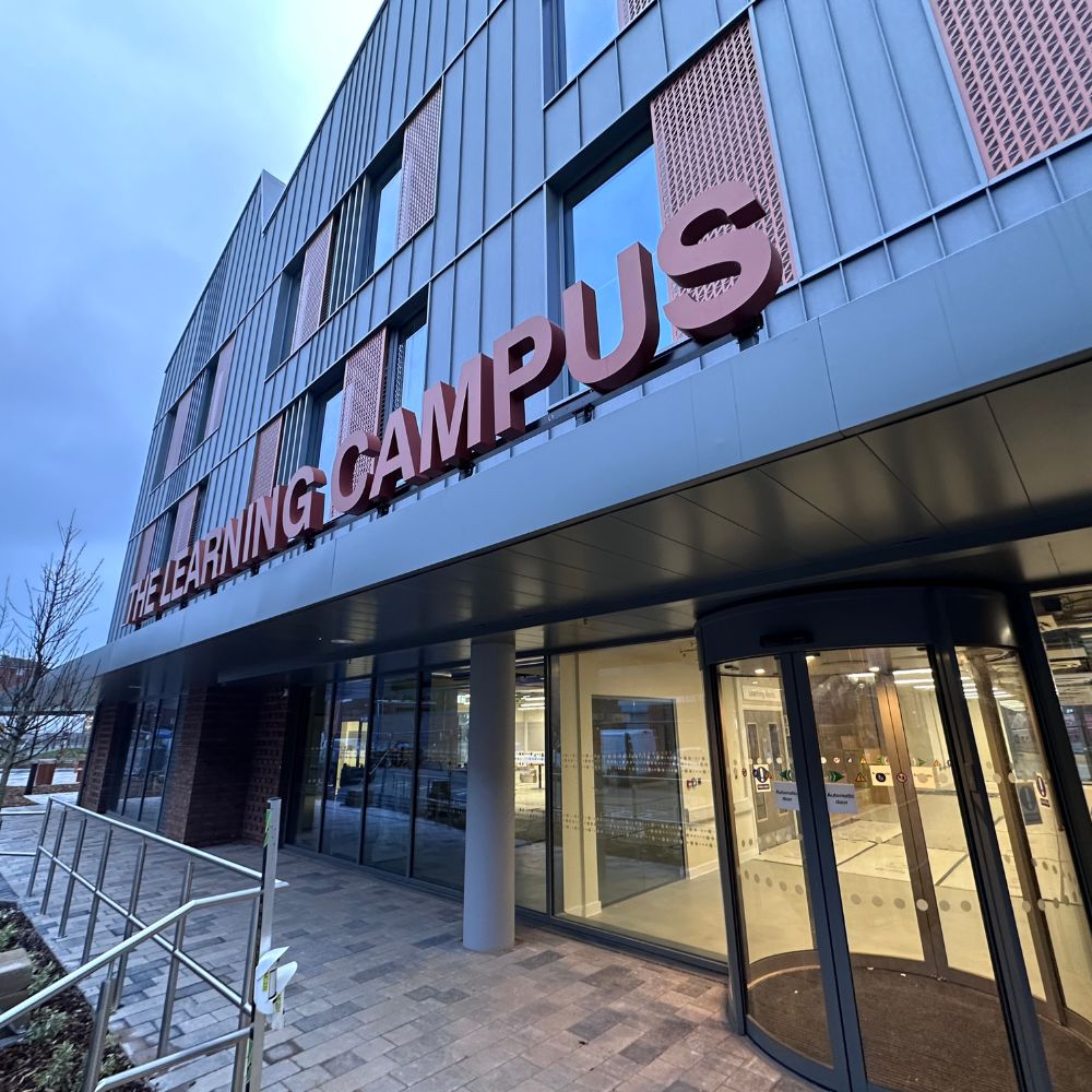 Front view of The Learning Campus in Smethwick