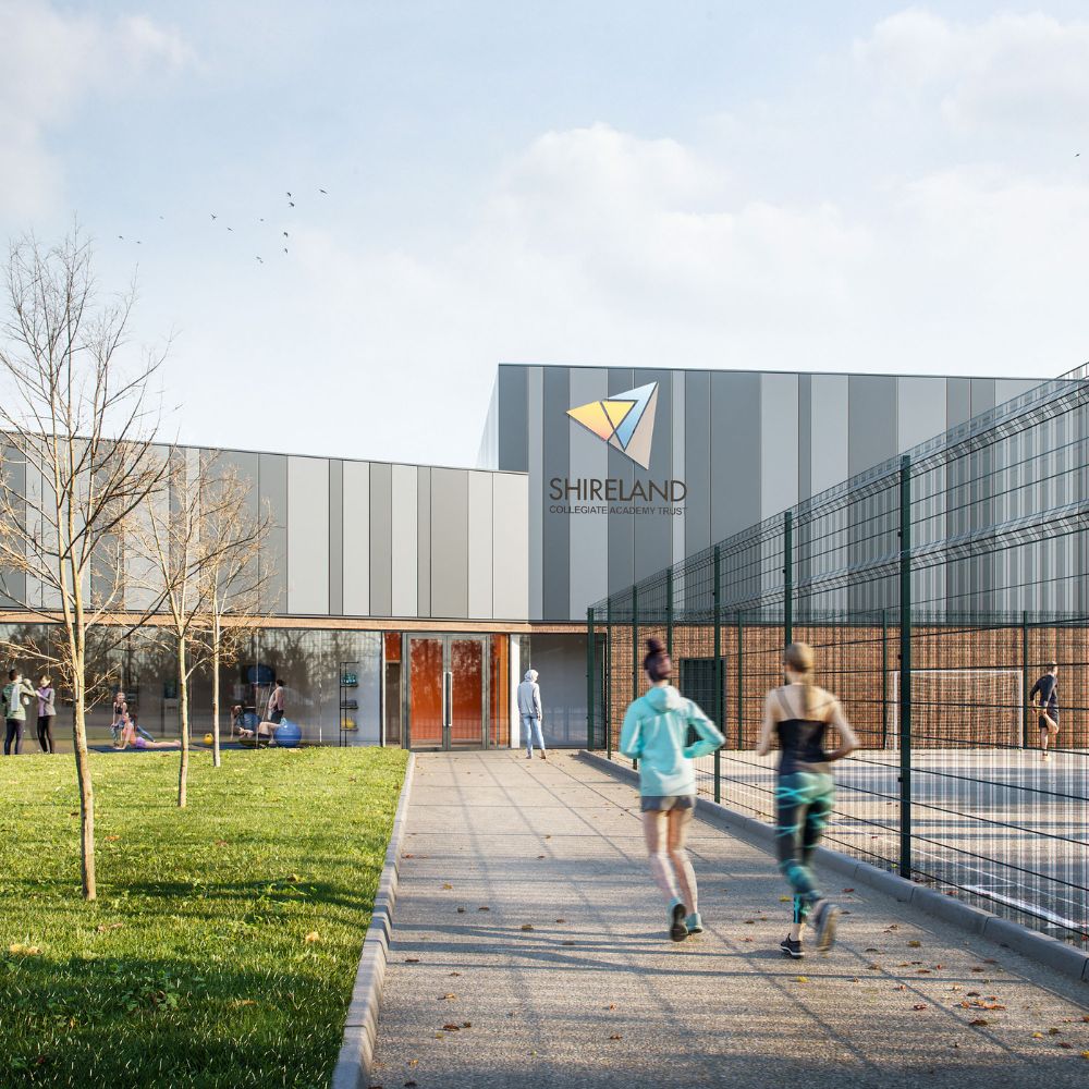 CGI of Shireland CBSO front entrance