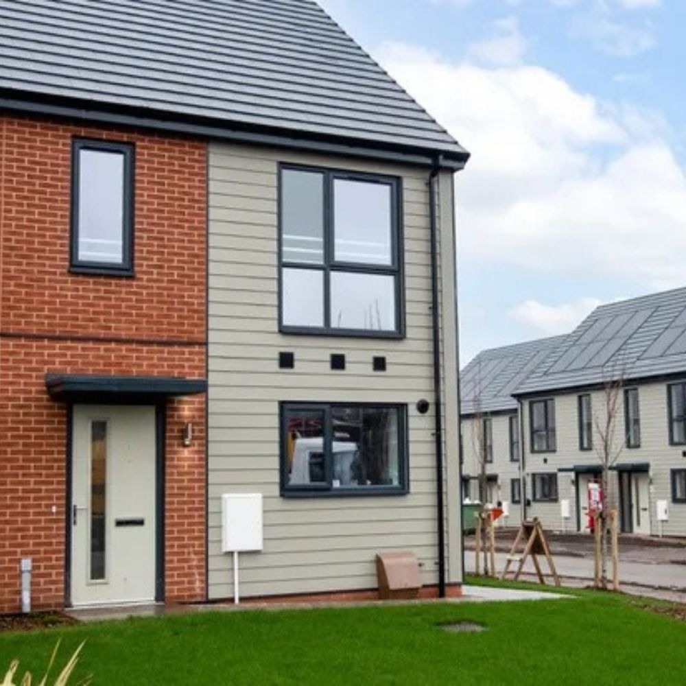 New homes under construction at Swan Lane, West Bromwich