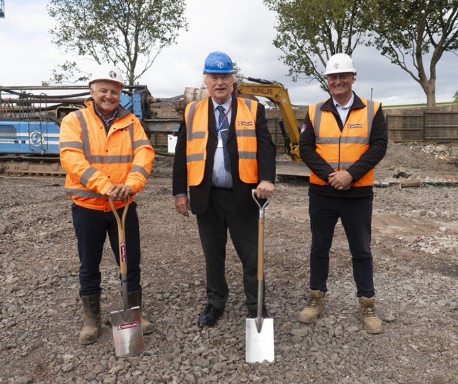 Representatives from Sandwell Council and McPhillips