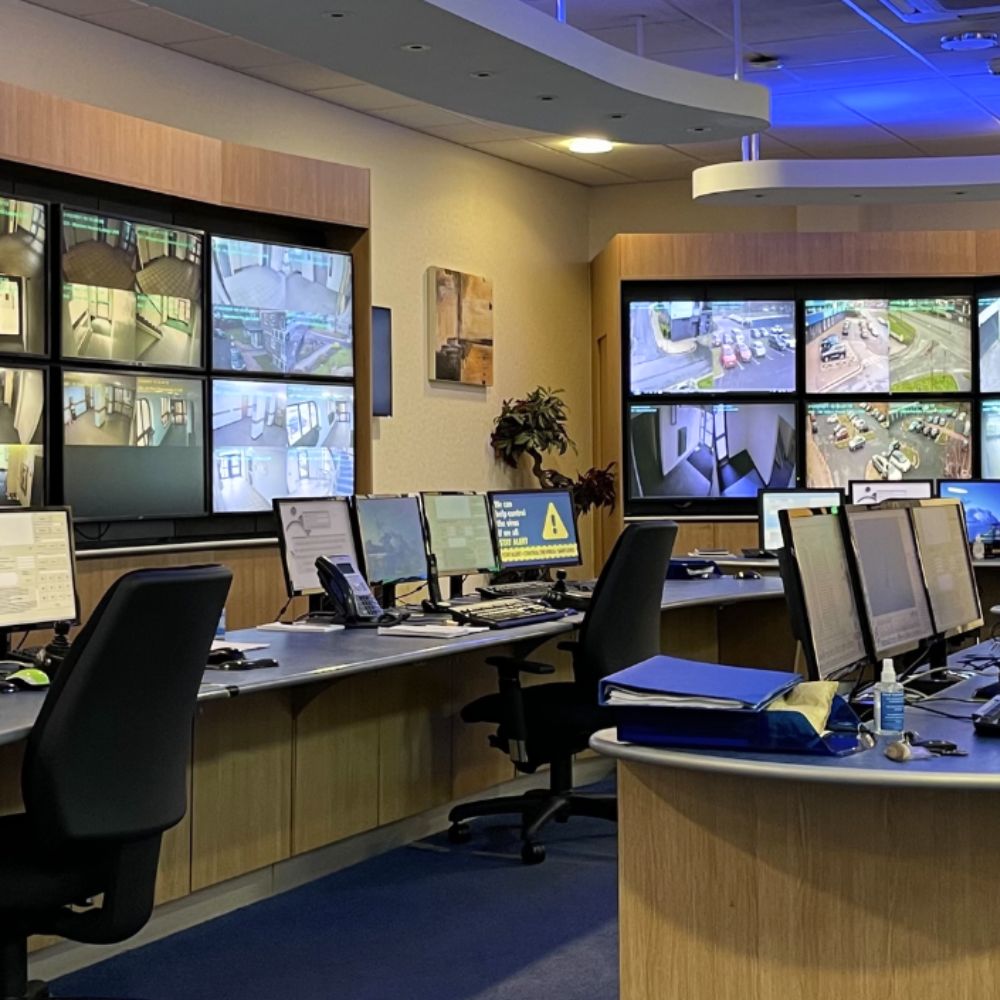 Photo of Sandwell Council's CCTV Room