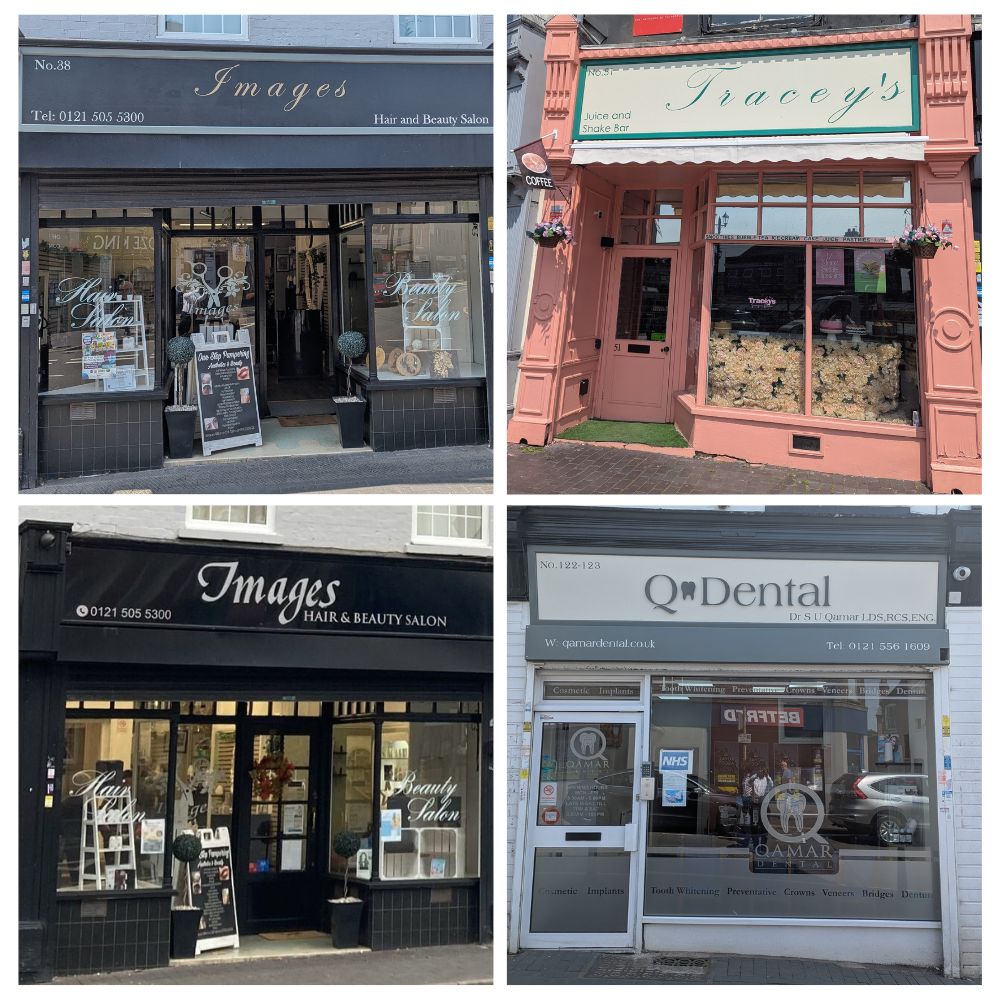 Shop fronts that have benefitted from the project