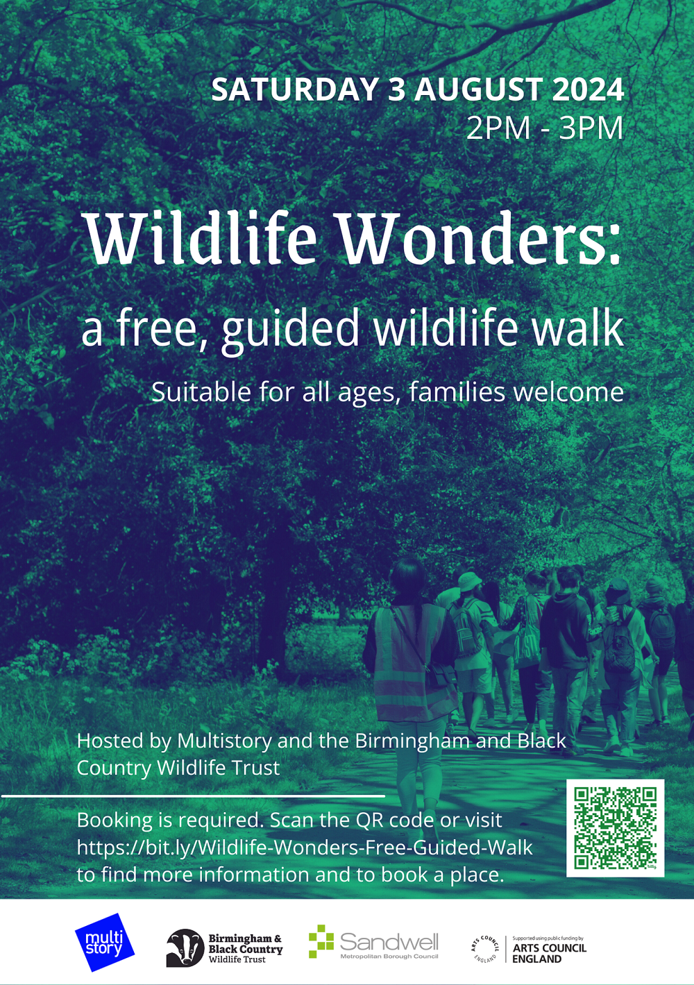 Wildlife Walk Aug 2024 poster